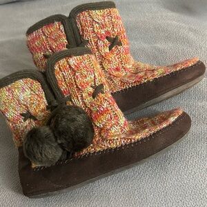 Dr. Scholl’s Colorful Knit Pom-Pom Booties